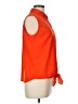 Boston Proper Orange Sleeveless Button-Down Shirt Size 12 - photo 4