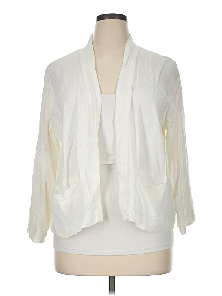 Pre-owned H By Halston Kimono In Ivory