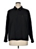 L.L.Bean 100% Cotton Solid Black Track Jacket Size XL - photo 1