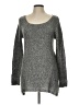 AB Studio Metallic Silver Pullover Sweater Size L - photo 1