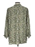 Monday Fun 100% Rayon Floral Green 3/4 Sleeve Blouse Size L - photo 2