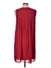 She + Sky Solid Red Casual Dress Size L - photo 2