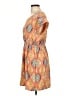 Soprano 100% Polyester Print Orange Casual Dress Size L - photo 5