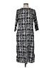 Boohoo 100% Polyester Graphic Gray Casual Dress Size 8 - photo 1