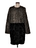 Fever 100% Polyester Animal Print Black Faux Fur Jacket Size M - photo 1