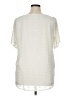 Zenana 100% Polyester Ivory Short Sleeve Blouse Size XL - photo 2