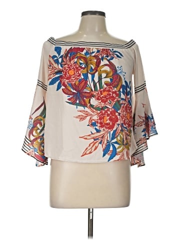 Flying Tomato 3/4 Sleeve Blouse (view 1)
