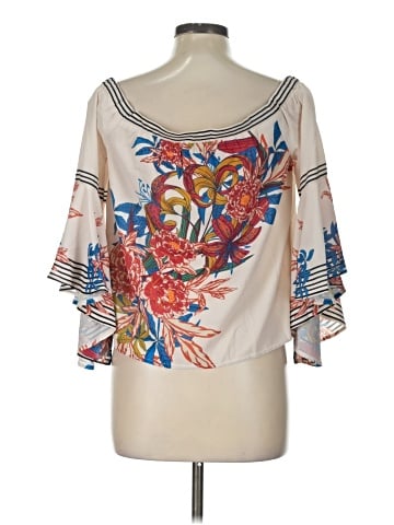 Flying Tomato 3/4 Sleeve Blouse (view 2)