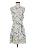 BCBGMAXAZRIA 100% Polyester Print Gray Cocktail Dress Size 4 - photo 1