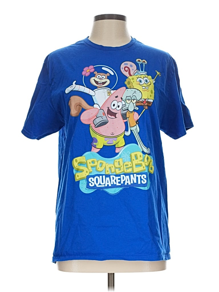 Pre-owned Jerzees Short Sleeve T-shirt In Blue