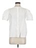 FRAME 100% Cotton White Short Sleeve Blouse Size M - photo 1
