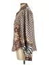 Hale Bob 100% Silk Paisley Brown Long Sleeve Silk Top Size L - photo 5