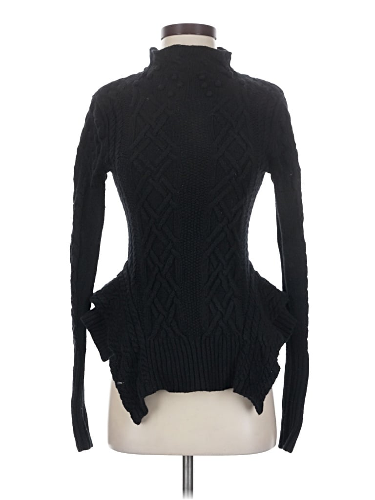 Pre-owned Bcbgmaxazria Turtleneck Sweater In Black