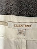 Ellen Tracy Solid White Casual Pants Size 10 - photo 7