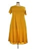 Lularoe Solid Yellow Casual Dress Size 3X - photo 1