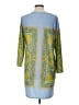 BCBGMAXAZRIA Paisley Blue Casual Dress Size L - photo 2