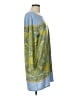 BCBGMAXAZRIA Paisley Blue Casual Dress Size L - photo 4