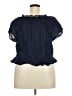 Gap 100% Cotton Blue Short Sleeve Blouse Size XXL - photo 2