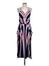 BCBGeneration Stripes Blue Casual Dress Size L - photo 1