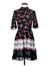 CeCe Floral Black Casual Dress Size 0 - photo 1