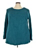 Jessica London Chevron-herringbone Teal Pullover Sweater Size 26 - 28 - photo 1