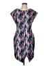 Attention Graphic Teal Casual Dress Size L - photo 1