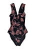Soma Floral Black One Piece Swimsuit Size 14 - photo 1