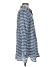 Garnet Hill Stripes Blue 3/4 Sleeve Button-Down Shirt Size S - photo 4