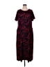 Catherines Print Red Casual Dress Size 1X - photo 1