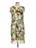Gerry Weber 100% Polyester Print Green Casual Dress Size EU 42 / US 12 - photo 1