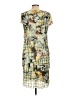 Gerry Weber 100% Polyester Print Green Casual Dress Size EU 42 / US 12 - photo 2