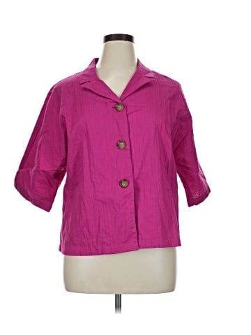Coldwater Creek 3/4 Sleeve Button-Down Shirt (view 1)