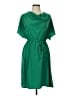 Mossimo 100% Polyester Solid Green Casual Dress Size L - photo 1