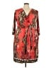 ICE Paisley Red Cocktail Dress Size 3X - photo 1