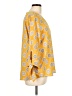 West Kei 100% Polyester Yellow 3/4 Sleeve Blouse Size L - photo 4