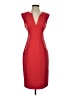 Bebe Solid Red Cocktail Dress Size 4 - photo 1