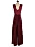 MIKAEL AGHAL Solid Burgundy Jumpsuit Size 6 - photo 2