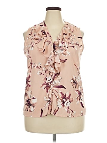 Karl Lagerfeld Paris Sleeveless Blouse (view 1)
