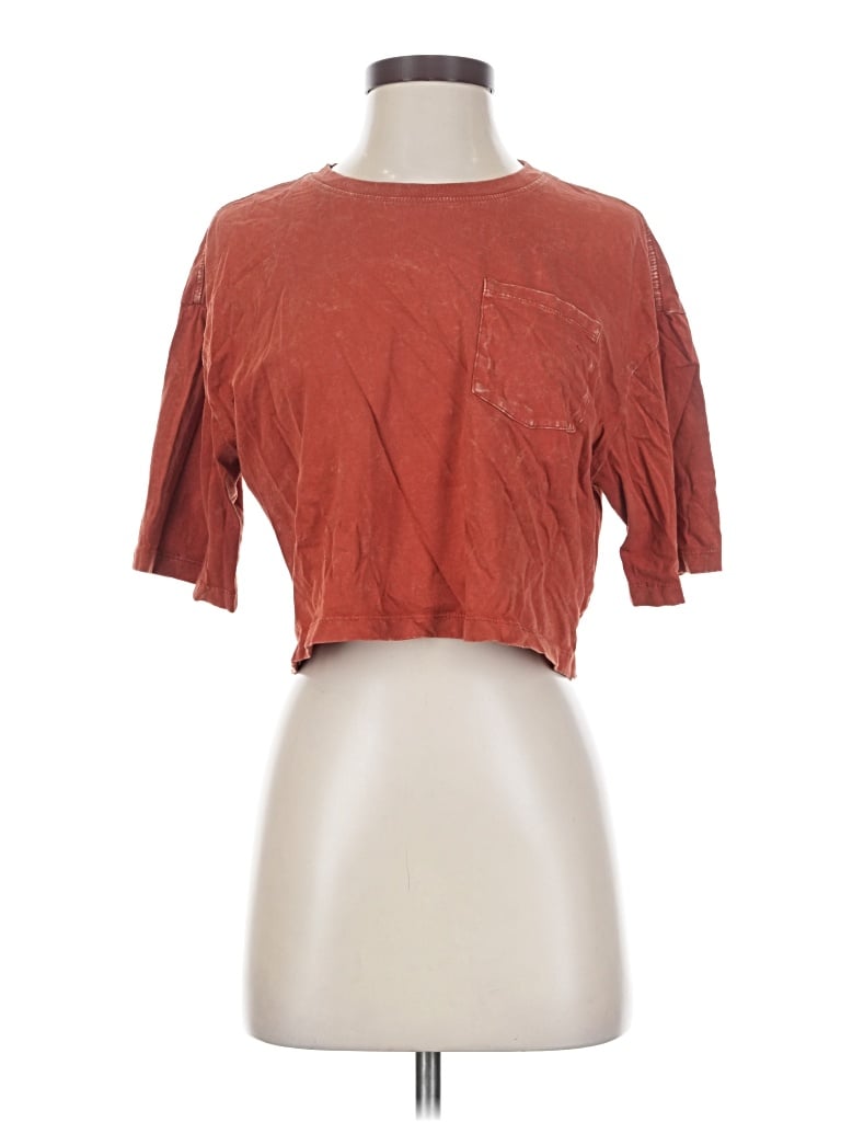 Pre-owned Double Zero 3/4 Sleeve T-shirt In Red