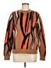 Sandro Animal Print Brown Pullover Sweater Size M (estimated) - photo 1