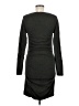 Express Solid Gray Casual Dress Size M - photo 2