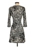Spense Print Gray Casual Dress Size 2 (petite) - photo 2