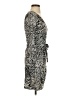 Spense Print Gray Casual Dress Size 2 (petite) - photo 4