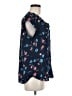 Daniel Rainn 100% Polyester Blue Short Sleeve Blouse Size M - photo 4