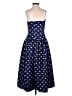 Self-Portrait 100% Polyester Polka Dots Blue Cocktail Dress Size 2 - photo 2