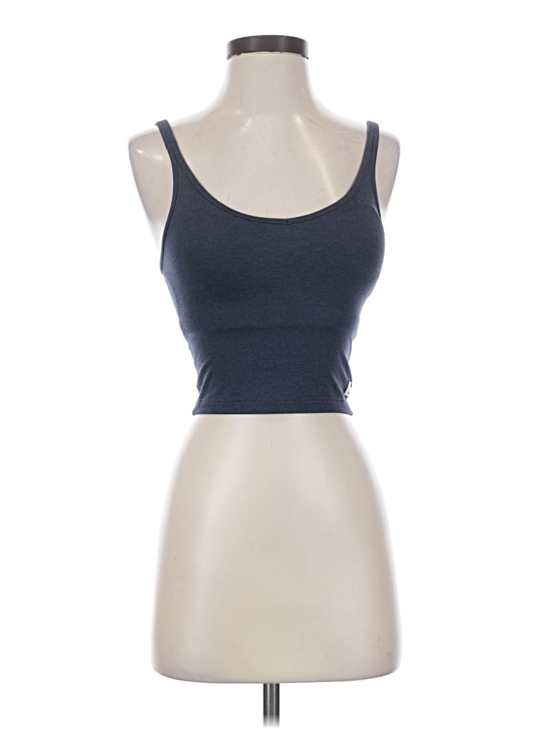 Pre-owned Vuori Tank Top Blue Strapless Neckline Tops