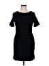 Boston Proper Solid Black Casual Dress Size 14 - photo 1
