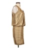 Cache 100% Polyester Metallic Gold Cocktail Dress Size 4 - photo 4