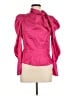 River Island 100% Polyester Pink 3/4 Sleeve Top Size UK 8 / US 4 - photo 1