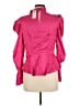 River Island 100% Polyester Pink 3/4 Sleeve Top Size UK 8 / US 4 - photo 2